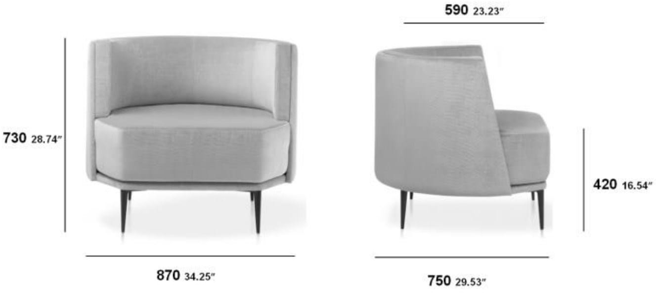 Тканевое кресло SITIA Pergy ARCH-00116549 - Вид №6