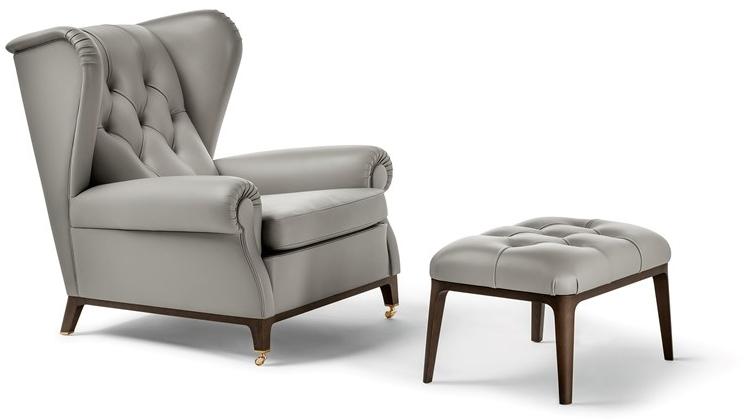 Poltrona Frau Стеганое кожаное кресло с подлокотниками La collezione - divani e poltrone sun-id-1475501 - Вид №4