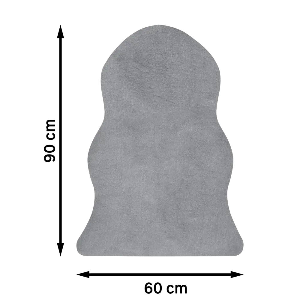 INSPIRE BIANCA - Искусственная шкура серого цвета 60x90 см 83235382 STLM-0039663 - Вид №7