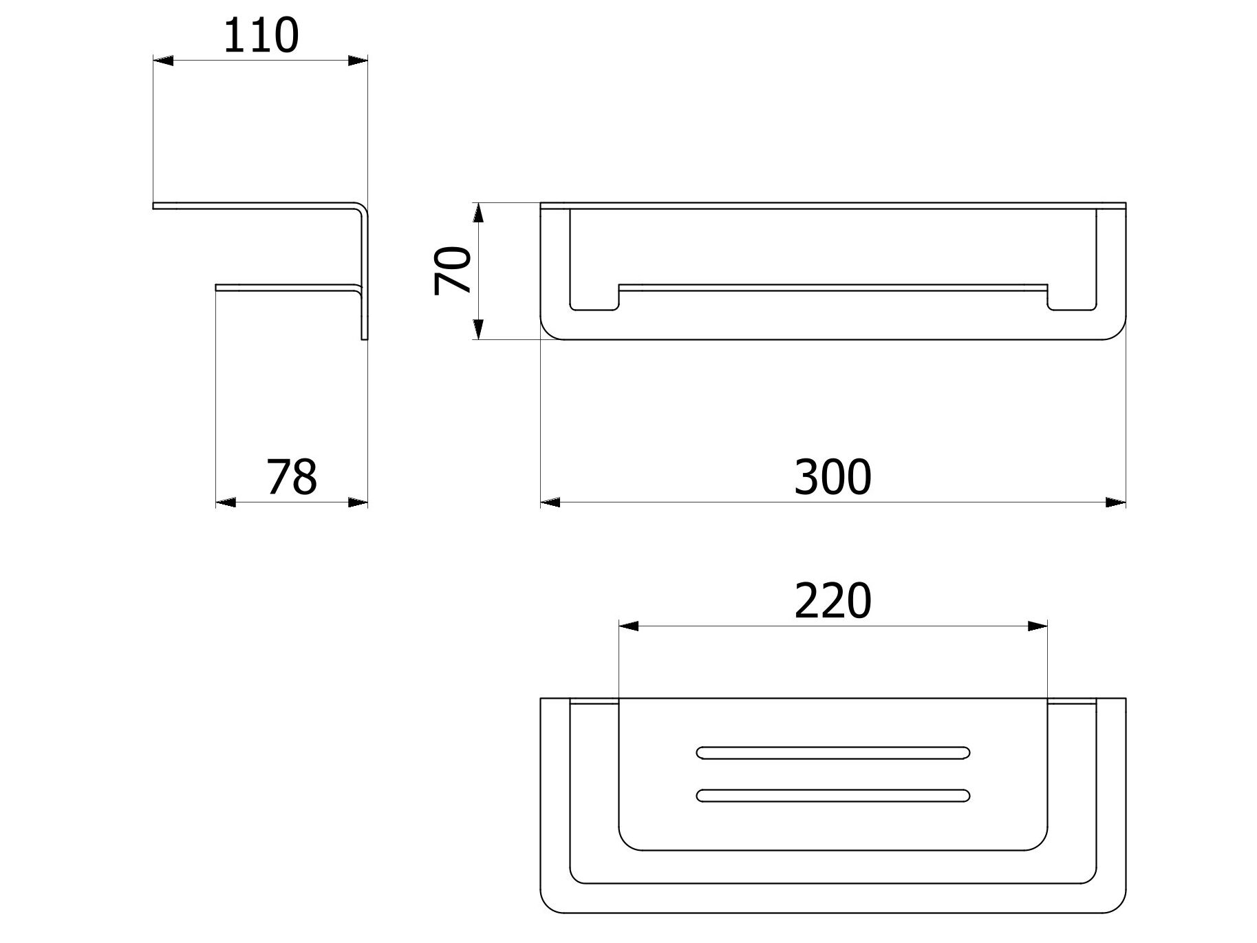 Полка для ванной IB Reflex-аксессуары ARCH-00087388 - Вид №10