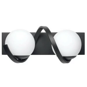 Бра со стеклянным плафоном на 2 лампы слоновая кость Globo 803627 LIGHTSTAR GLOBO 00-3931521 Белый;черный