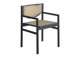 Венский стул из ясеня и соломы с подлокотниками