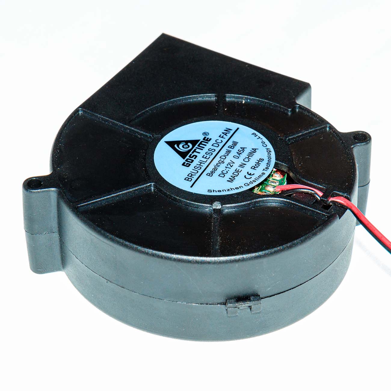 2144 Вентилятор радиальный (центробежный) на подшипнике 97х97х33 мм 12Вольт. LAB.Space  - Вид №2