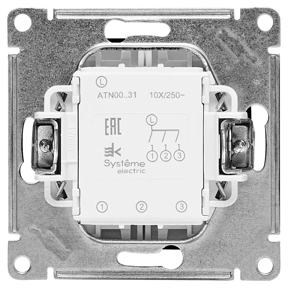 Выключатель встраиваемый Systeme Electric AtlasDesign 3 клавиши цвет жемчужный 89457371 STLM-2167970 - Вид №2
