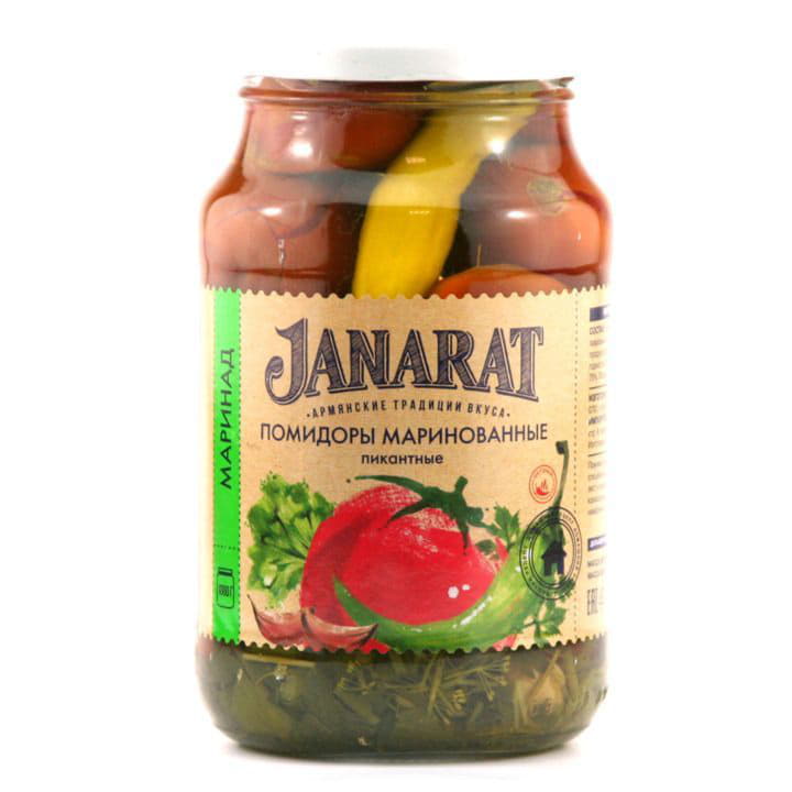 Помидоры маринованные пикантные Janarat 1000 г Santreyd 9691