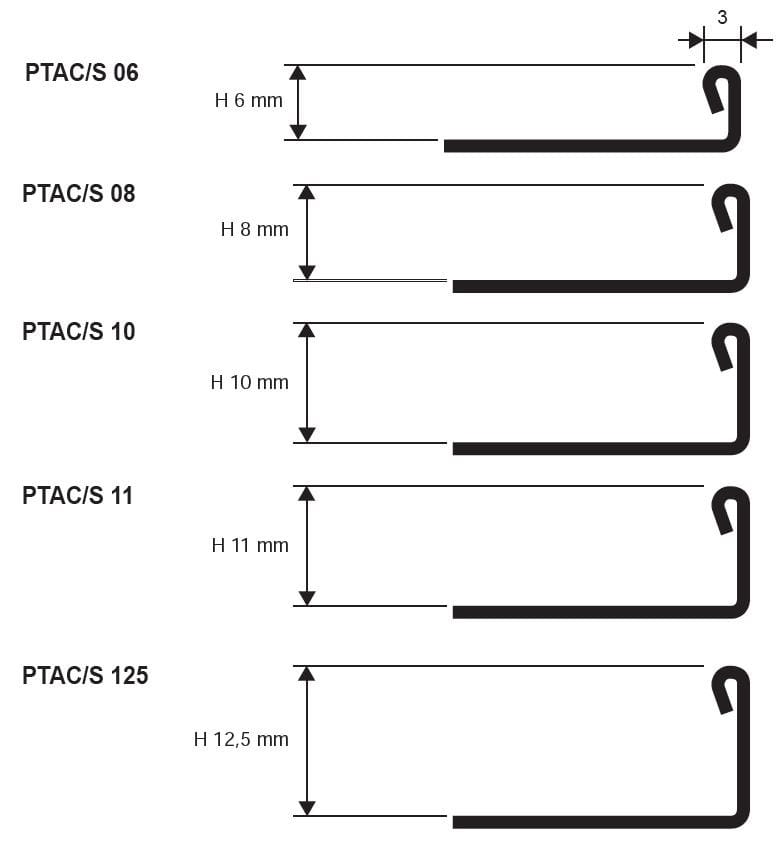 Антибактериальная металлическая доска для покрытий PROGRESS PROFILES хромированная латунь ARCH-00029229 - Вид №3