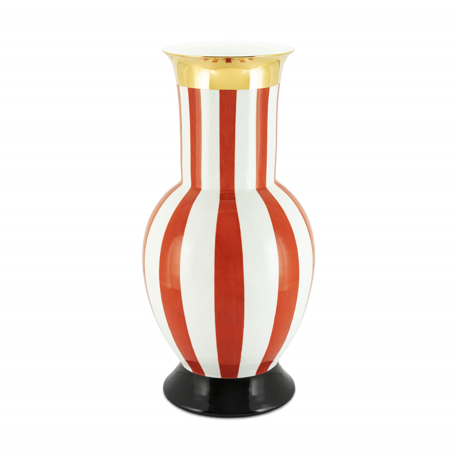 201132-WR ABHIKA ВАЗА GEO ПОЛОСЫ WHITE/RED 