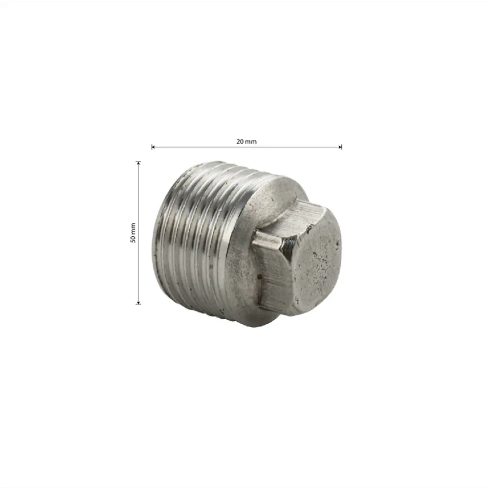 91716305 Пробка MAK 1/2"x1/2" НР нержавеющая сталь STLM-0800762