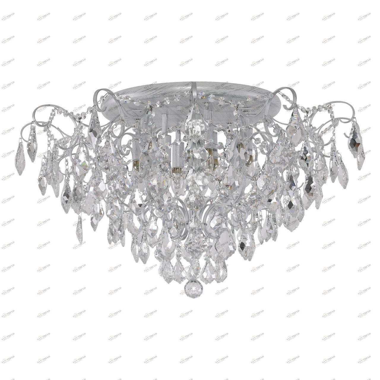 Потолочная люстра Favourite Pluvia 2448-9U FAVOURITE ДИЗАЙНЕРСКИЕ, PLUVIA 336762 Серебро;прозрачный 