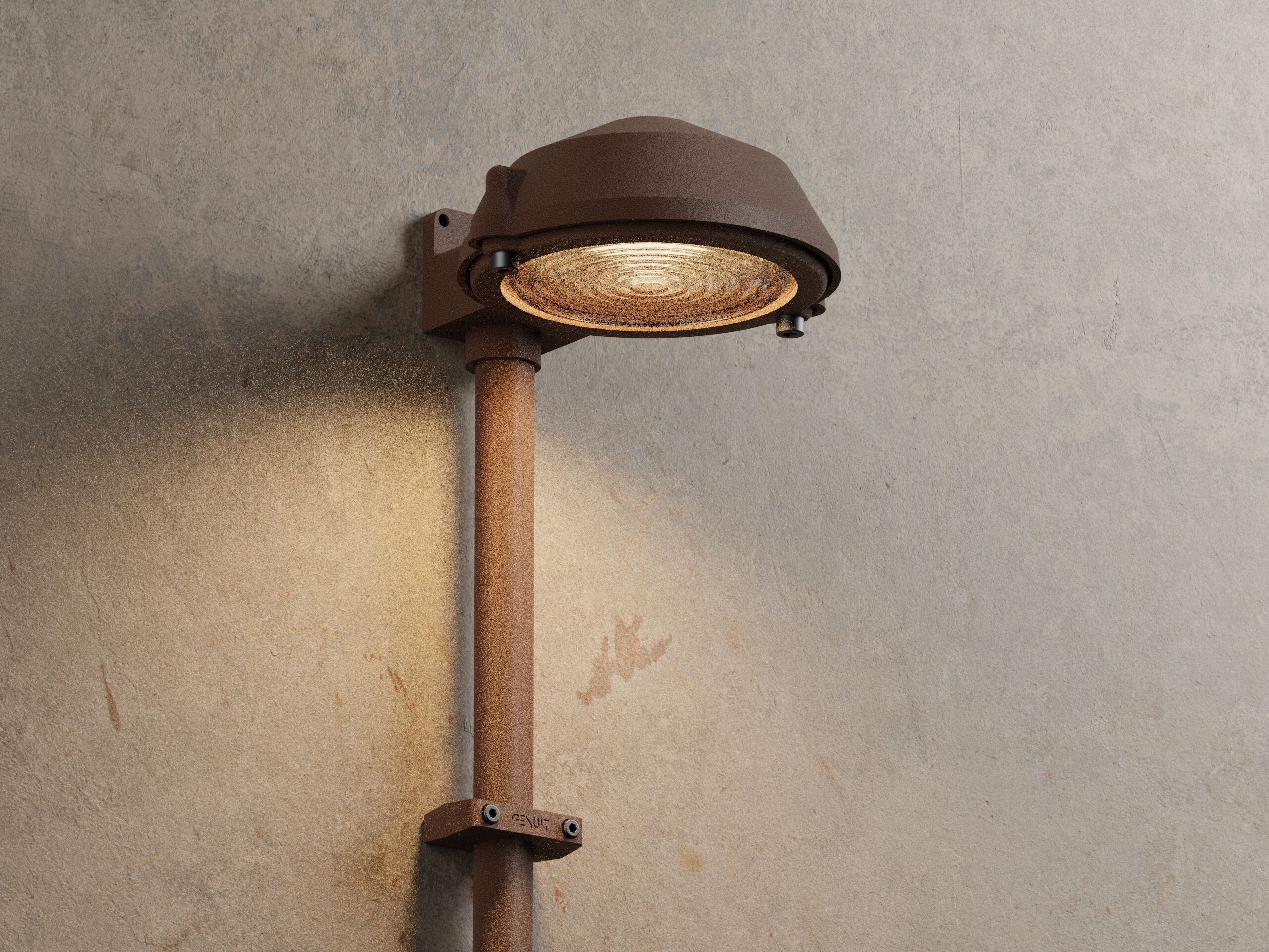 Окрашенный алюминиевый настенный светильник Genuit Corten ARCH-00021336