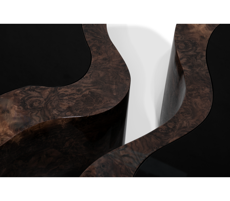 0-235 Центральный стол Wave из орехового дерева Boca Do Lobo  - Вид №3