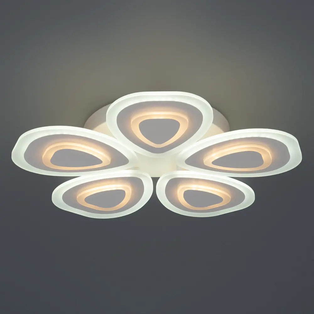 Люстра потолочная светодиодная Escada 10223/5LED 94W с пультом управления, 28 м², регулируемый белый свет, цвет белый 88294278 STLM-2039655  - Вид №2