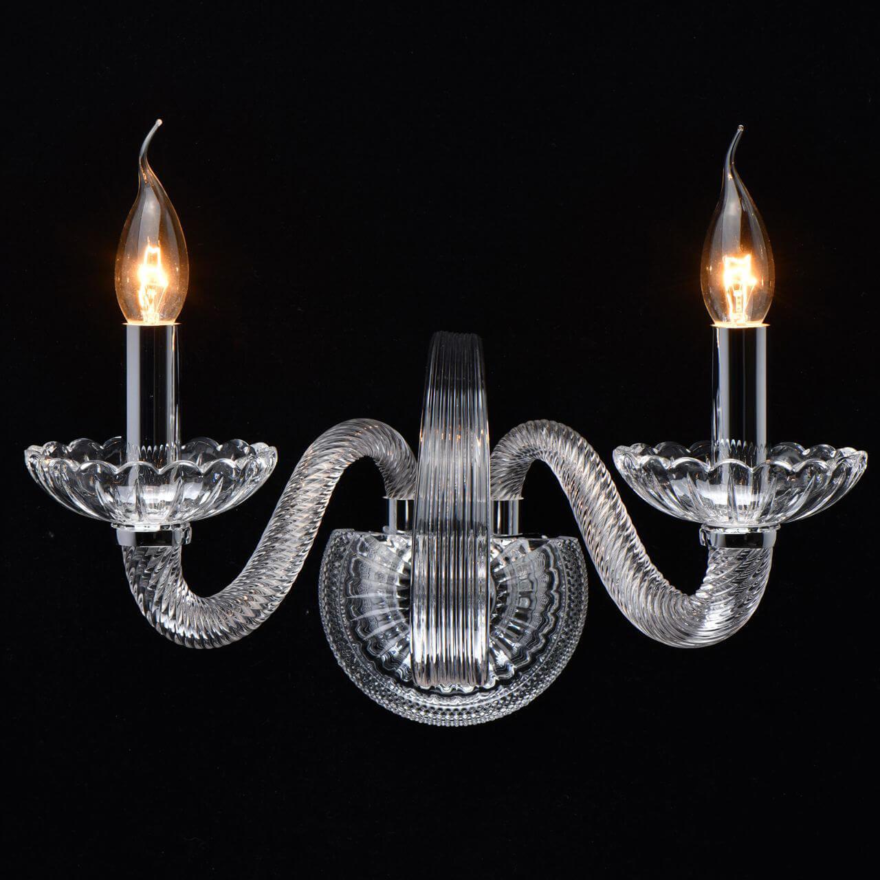 Бра на 2 лампы хром "Элла" 483023702 MW-LIGHT СВЕЧА 00-3931540 Хром  - Вид №1