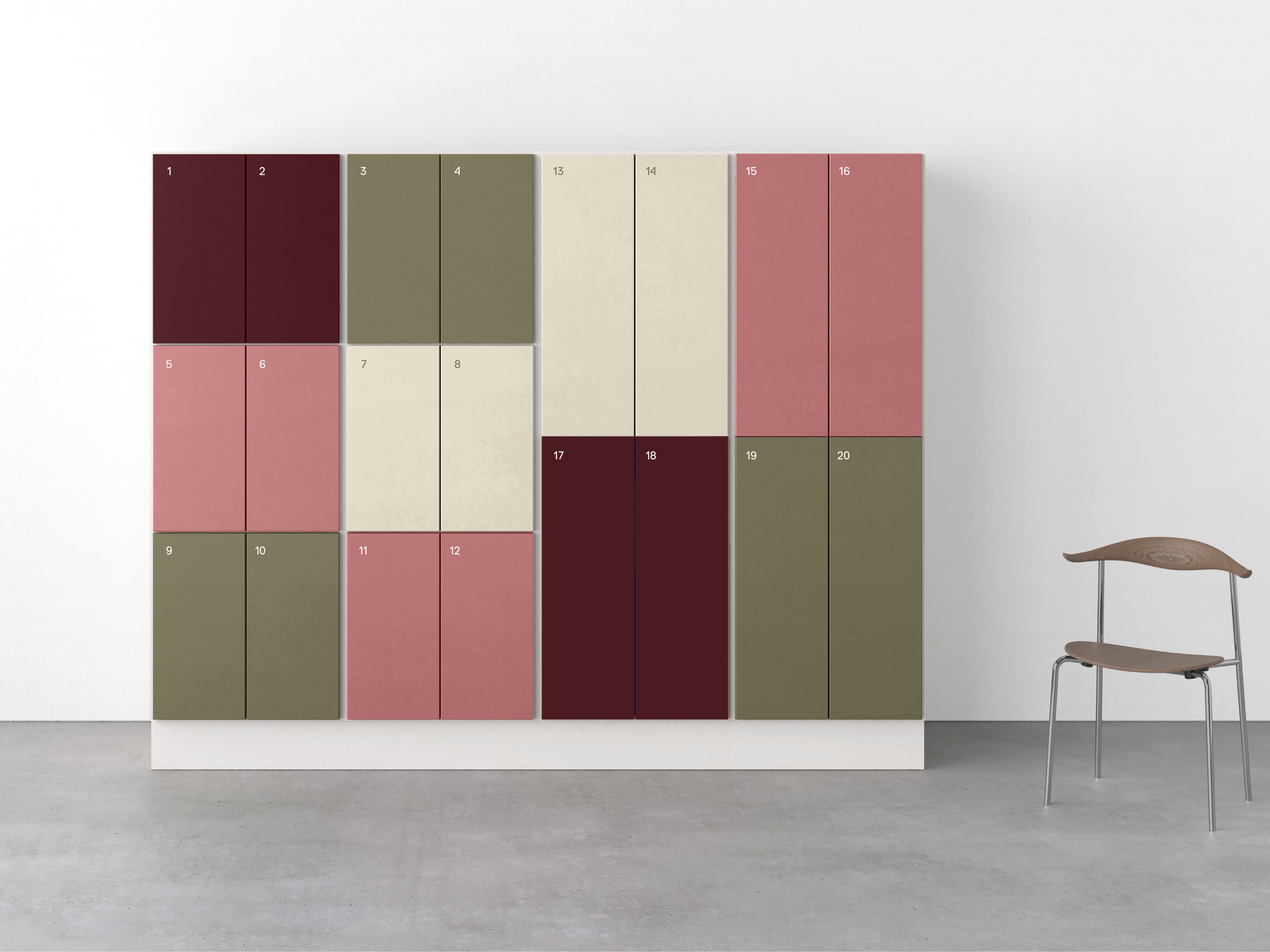 Ламинированный офисный шкаф с замком TreCe CombiLine ARCH-00131051 - Вид №1