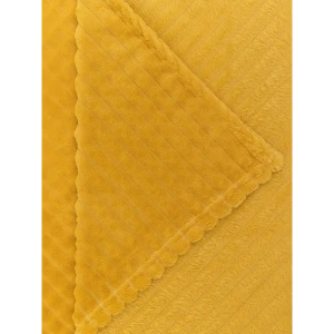 Плед Кубики 200x220 см фланель цвет охра 89449309 STLM-2066943