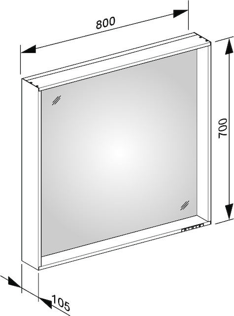 33096ZZ3500 Зеркало с подсветкой KEUCO Plan - Вид №16
