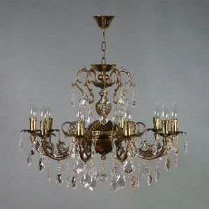 Подвесная люстра Ambiente Alicante 8888/10 PB Leaf Crystal бронза AMBIENTE ДИЗАЙНЕРСКИЕ, ALICANTE 188263 Бронза
