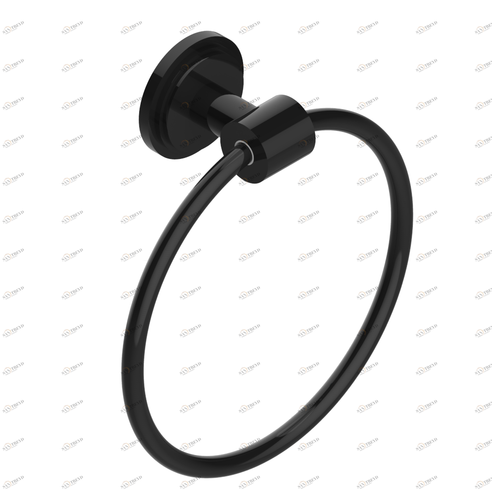 G2J-504N Полотенцедержатель-кольцо-Ø 180 мм одинарное Thg-paris Faubourg - белый фарфор - с рукоятками Покрытие PVD бронза G2J-504N CAT.F