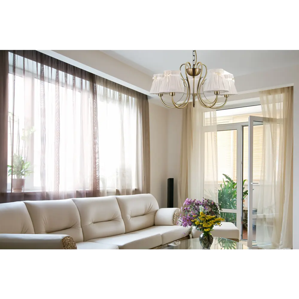 Люстра Eurosvet Белль 60061/5, 5 ламп, 25 м², цвет античная бронза STLM-2109271 - Вид №8