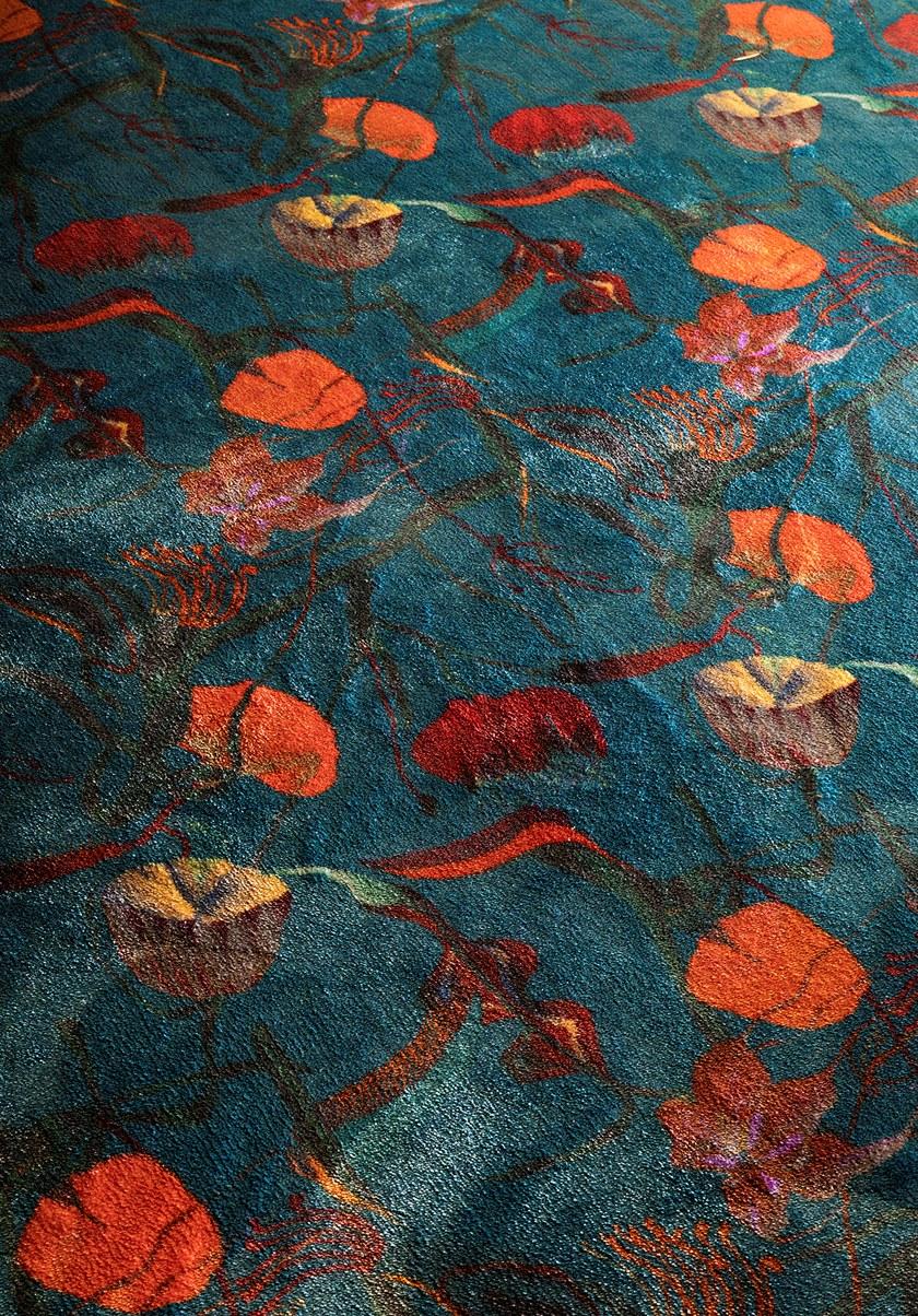 Ковер из полиамида с цветочными мотивами Diva Santreyd sun-id-1360647 - Вид №2