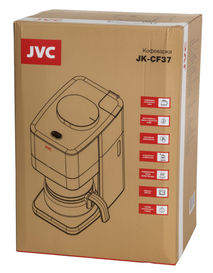 9058794 Кофеварка капельная JVC JK-CF37 черный STDN-0060936 - Вид №6