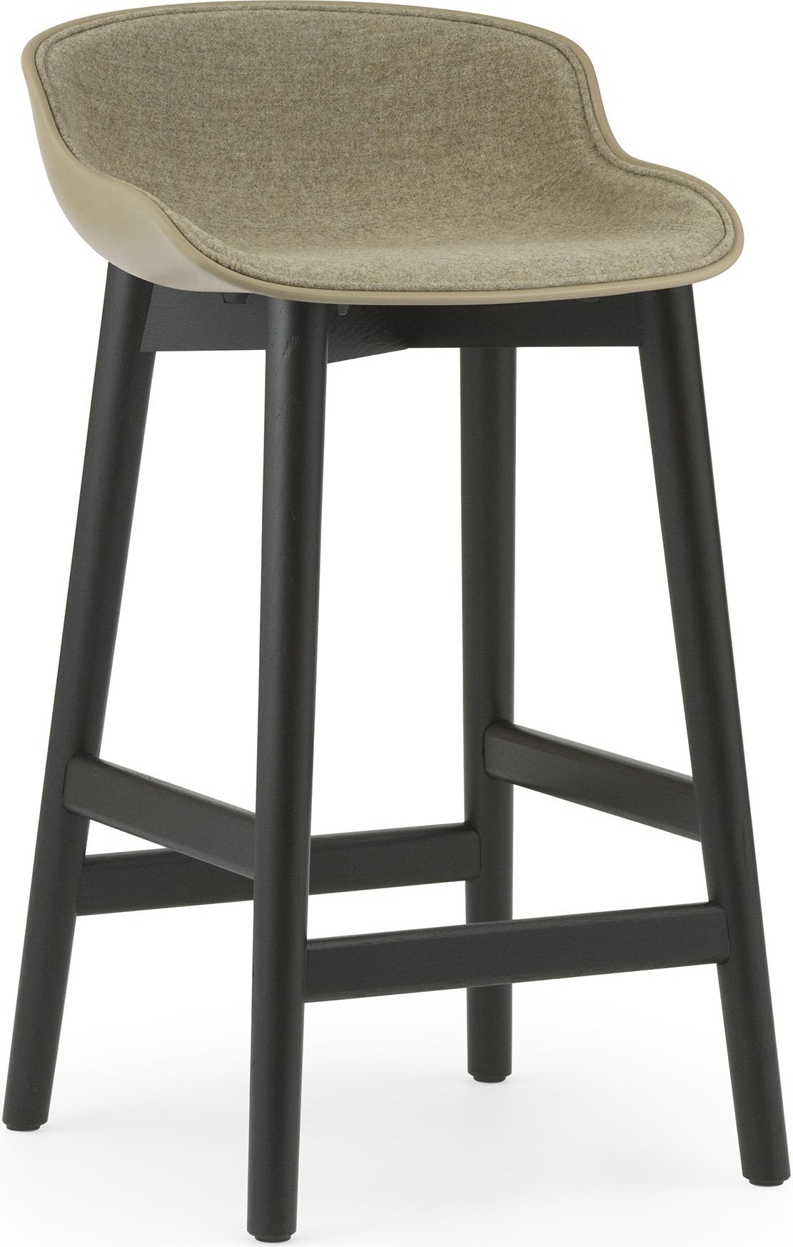 605160 Барный стул 65 см Передняя обивка Black Oak Sand / Main Line Flax Normann Copenhagen Hyg 