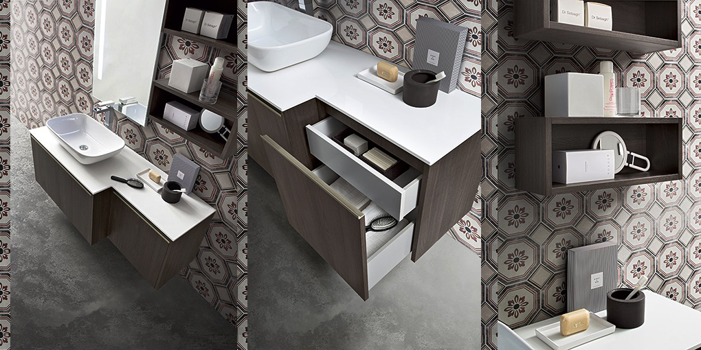 Комплект мебели для ванной комнаты Movida 8/10 Cerasa Movida MOVIDA810 - Вид №1