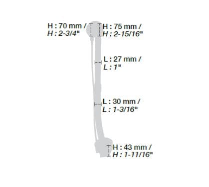 Свалка для ванны BARIL REN-2007-10 ARCH-00065381 - Вид №2
