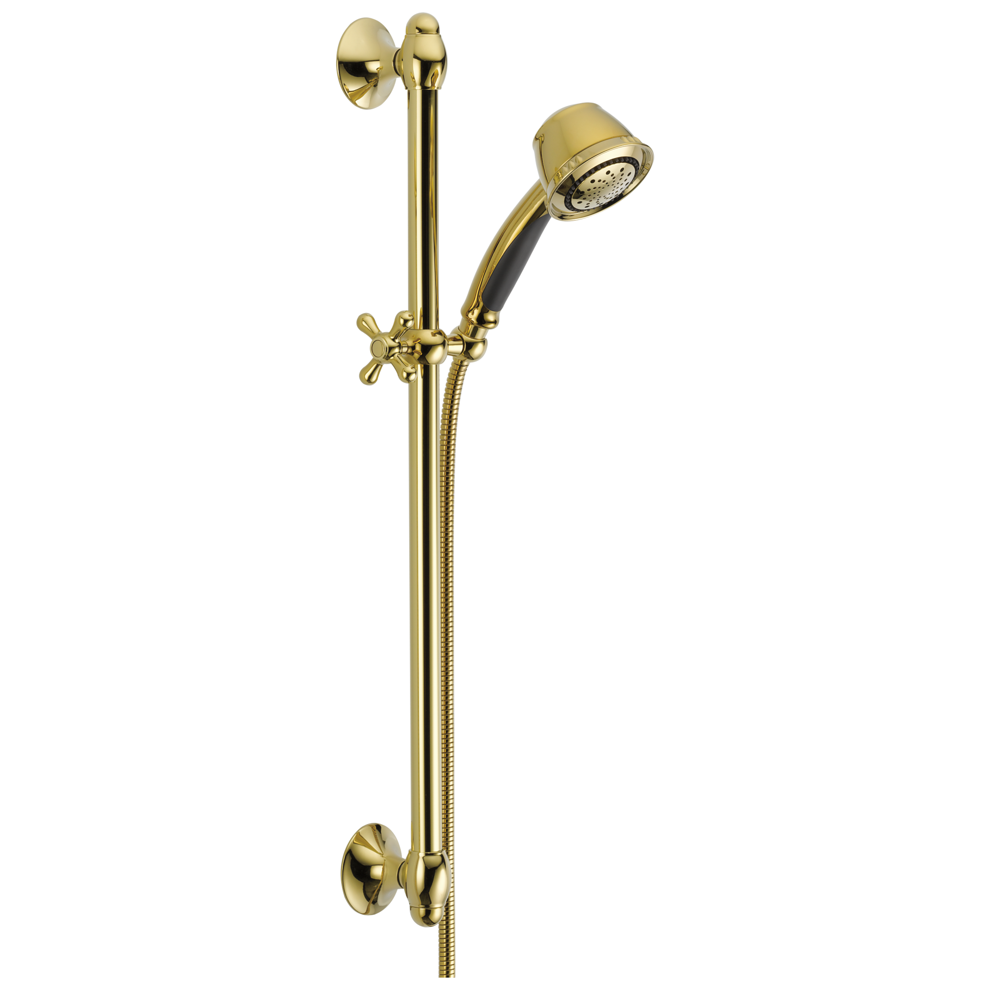 51508-PB Ручной душ с регулируемой планкой Premium с 5 положениями Delta Faucet Universal Showering Полированная латунь 