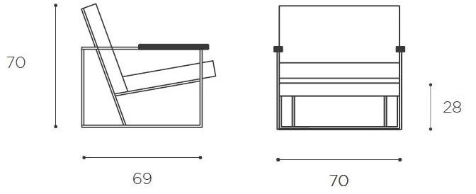 EPÒNIMO Кресло из ткани Casentino с подлокотниками Gotham Gt001 - Вид №5