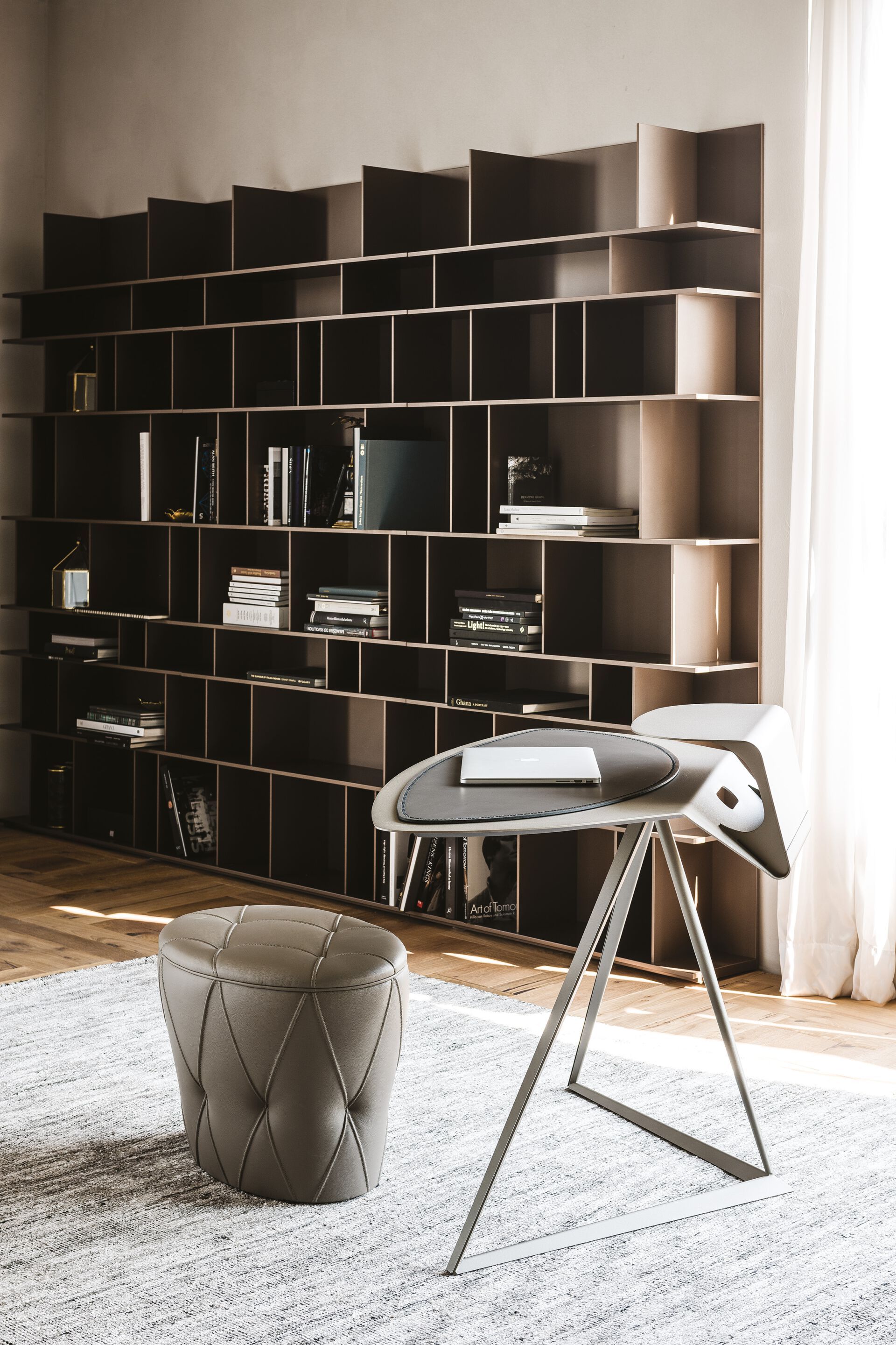 Стальной письменный стол Cattelan italia STORM ARCH-00086155 - Вид №1