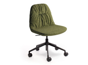 Тканевый стул с регулируемой высотой с колесами