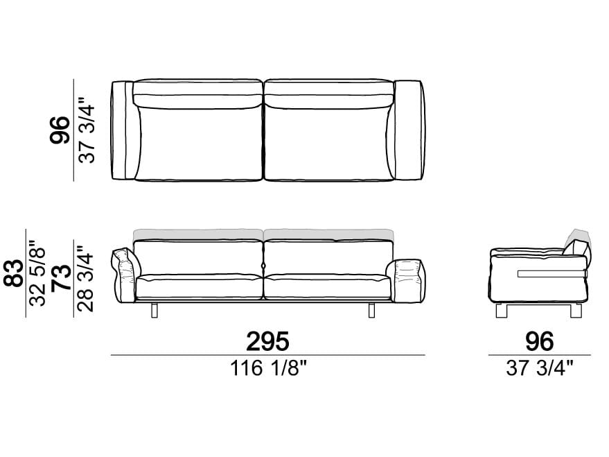 4-местный кожаный диван Arketipo CLOSE TO ME ARCH-00016702 - Вид №6