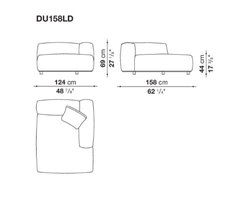 Модульный тканевый диван B&B Italia Dambo ARCH-00043318 - Вид №9