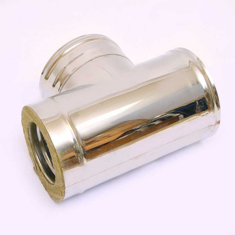 Сэндвич-тройник 90" Ferrum Ф130х200 нержавеющая сталь (430/0,5мм) FD11130N4FF - Вид №2