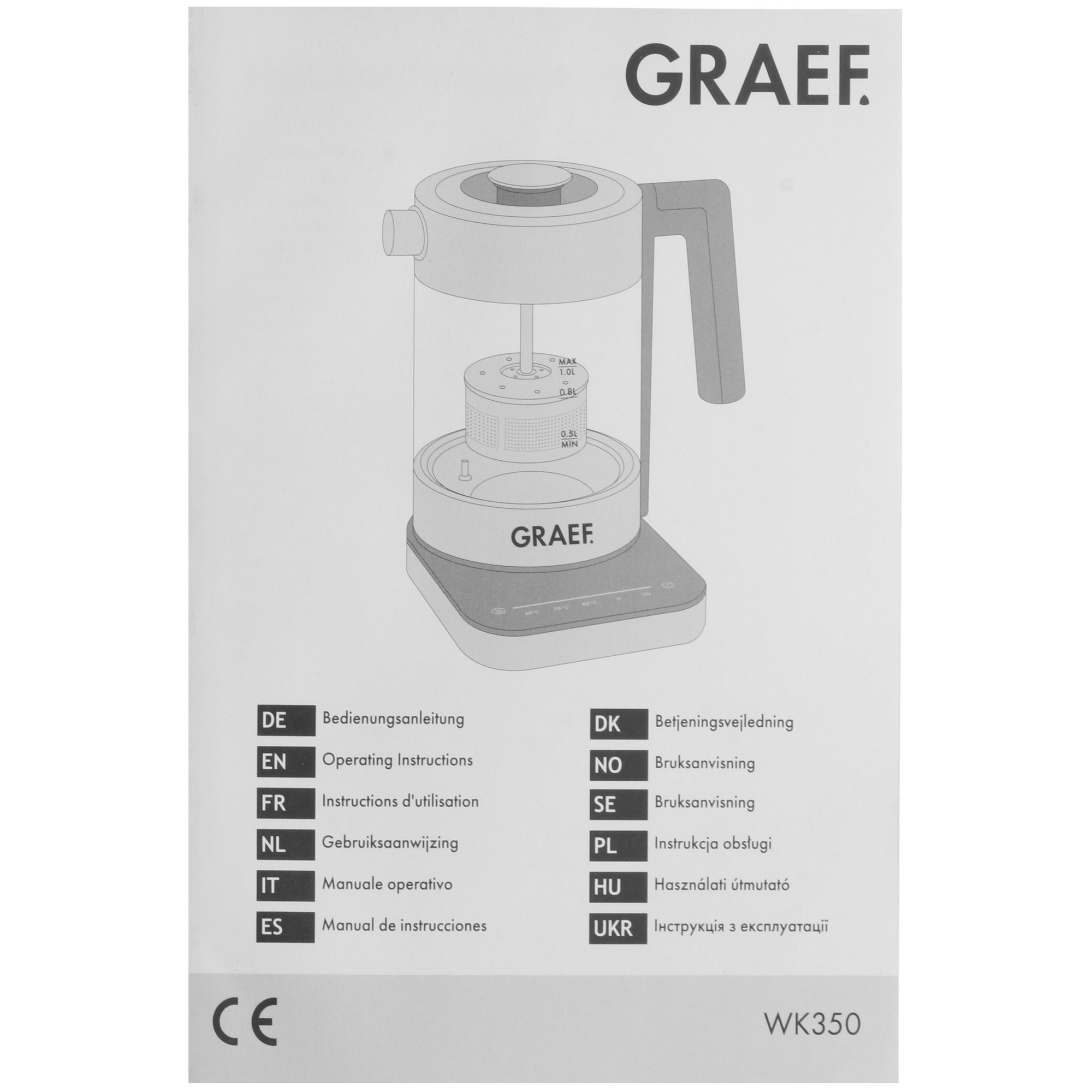 9045610 Электрочайник Graef WK 350 серебристый STDN-0127043 - Вид №5