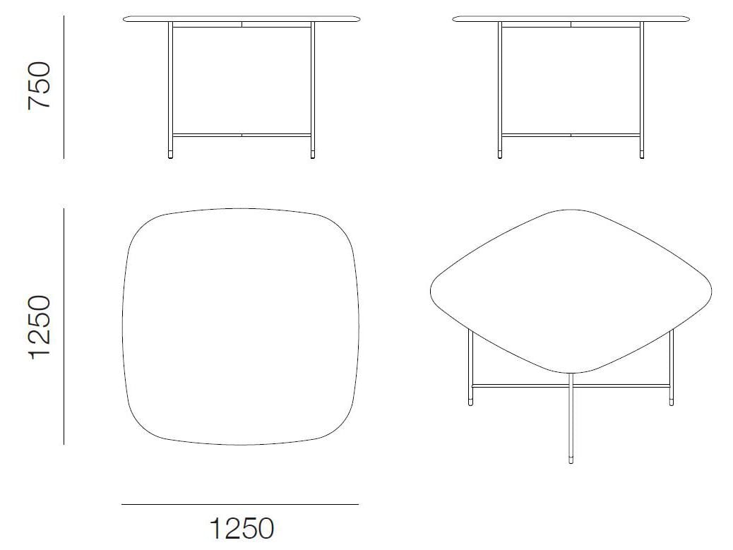 Квадратный стол для встреч PROF ARCH-00092313 - Вид №11