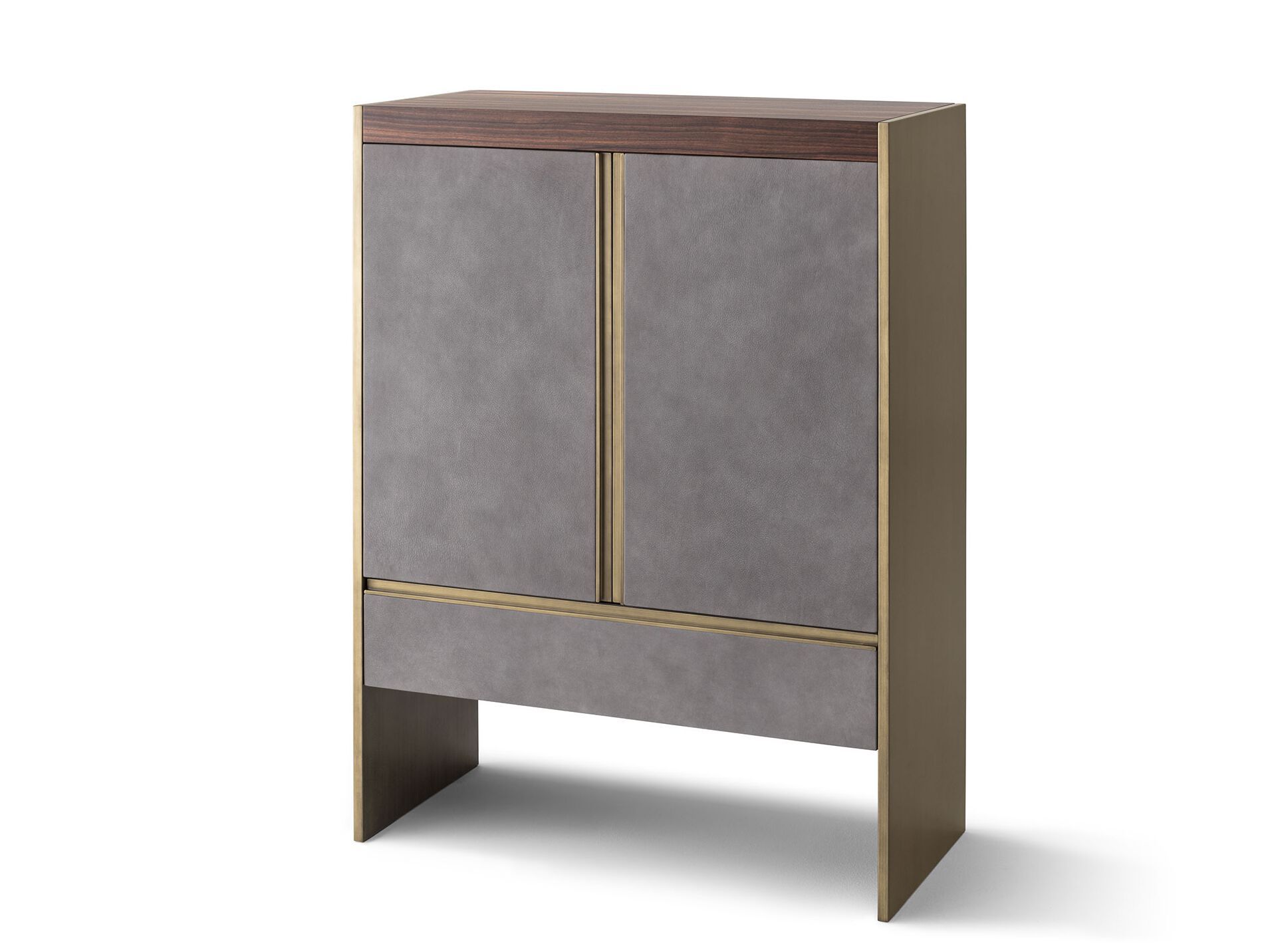 Деревянный сервант с кожаной обивкой OAK Metronome ARCH-00142312