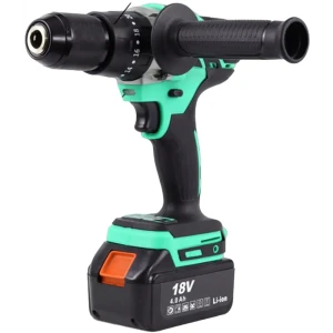 Дрель-шуруповерт аккумуляторная ударная бесщеточная Zitrek Green Impact 18V 063-4045, 18 В Li-ion 2x4 Ач