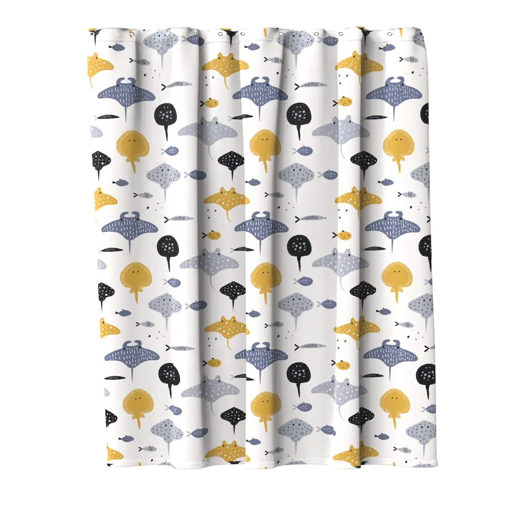 Lemer Fish - Яркая штора для ванной с защитой от брызг 180×200 см 86881067 STLM-0072294