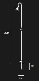 TRADEWINDS Стальной уличный душ sun-id-1446431 - Вид №6