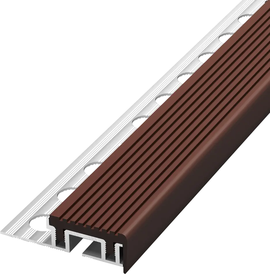 18186528 Уголок для ступени Alprofi 250 см цвет коричневый STLM-0009911