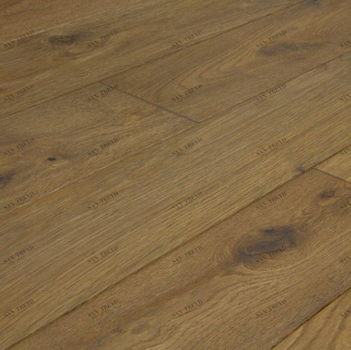 Массивная доска Amber Wood Smoked Матовый Лак Дуб Кантри с брашью (Текстурированная) 300-1400х125 мм 2000300009