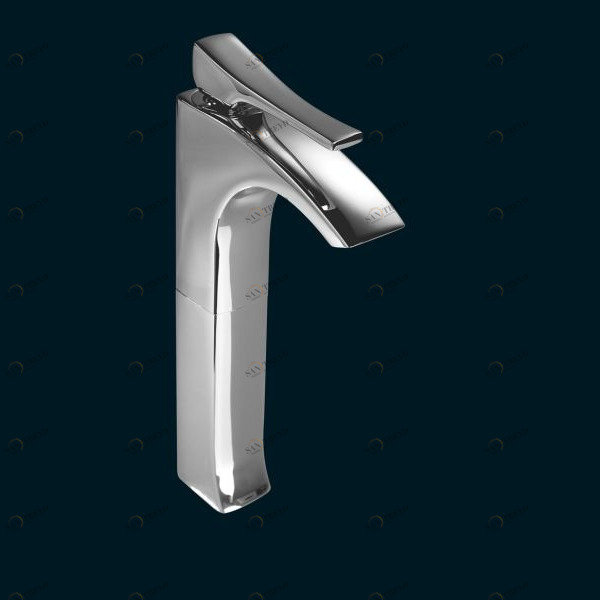 Однорычажный смеситель для раковины с высоким изливом с клапаном клик-клак 58.104C MAIER SKIP 58104C