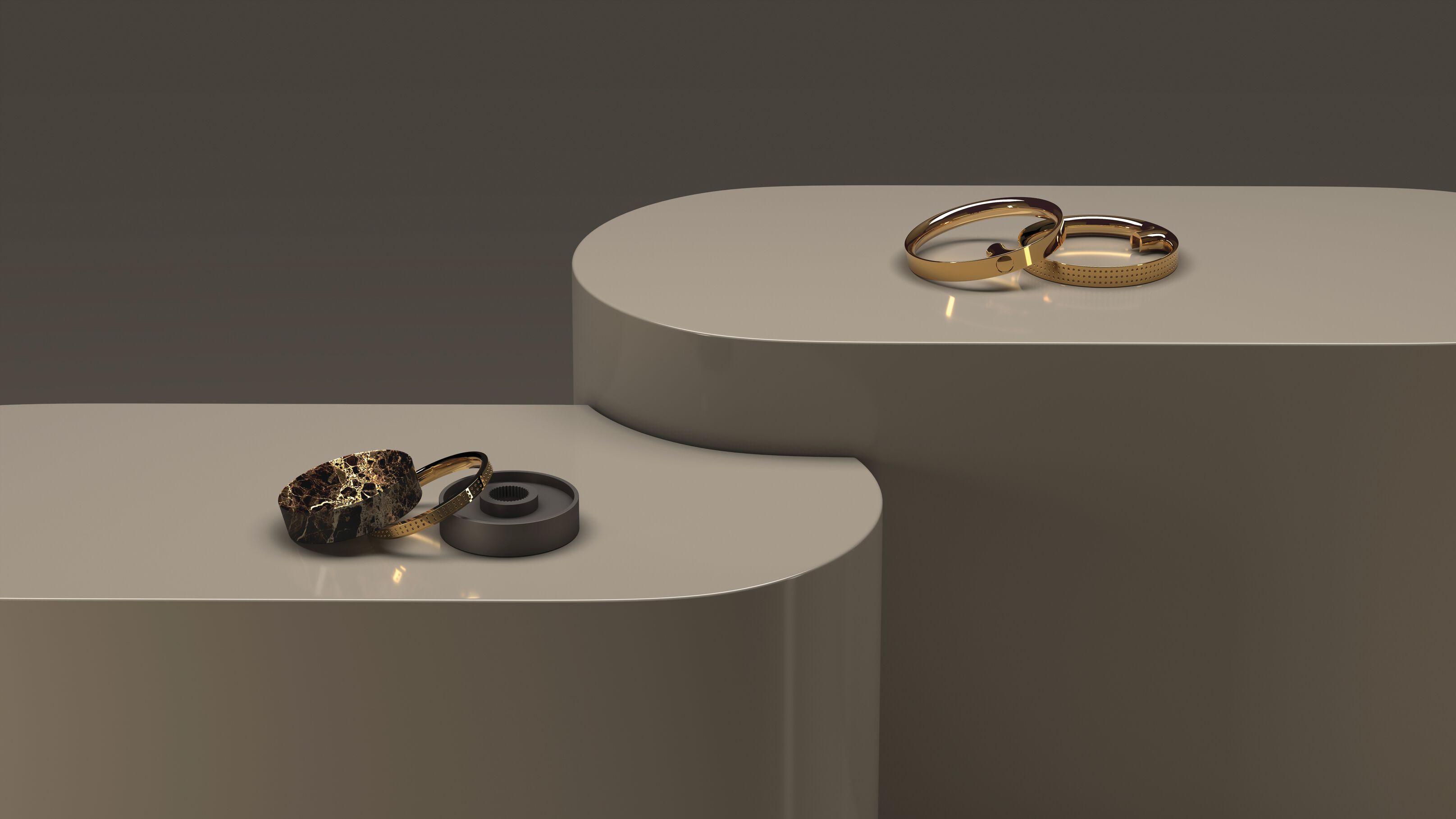 Металлический смеситель для раковины с 3 отверстиями с отдельными розетками RUBINETTERIE STELLA Macarons ARCH-00084117 - Вид №9