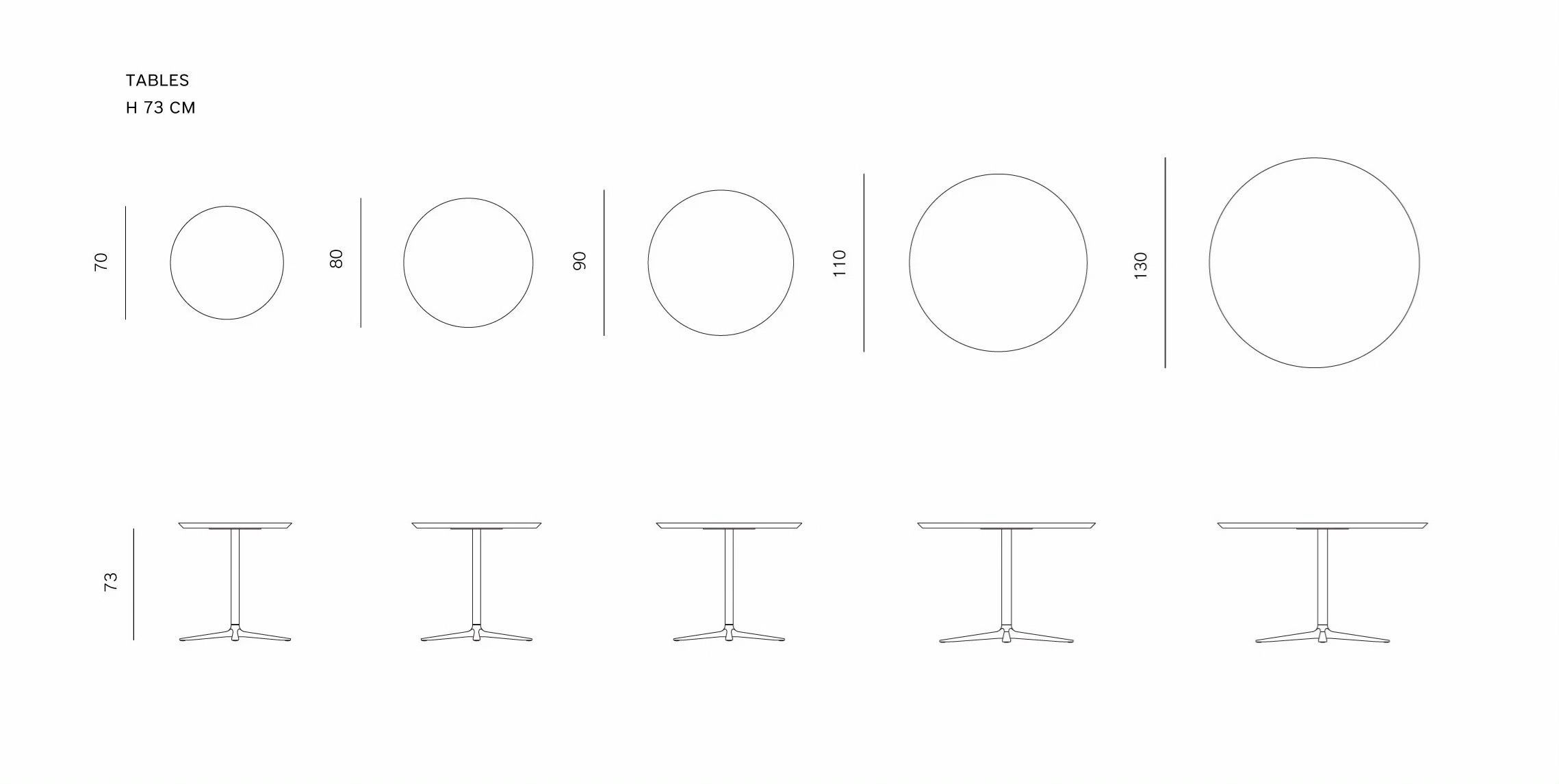 Круглый стол для сада со спицами prostoria Trifidae ARCH-00031186 - Вид №2