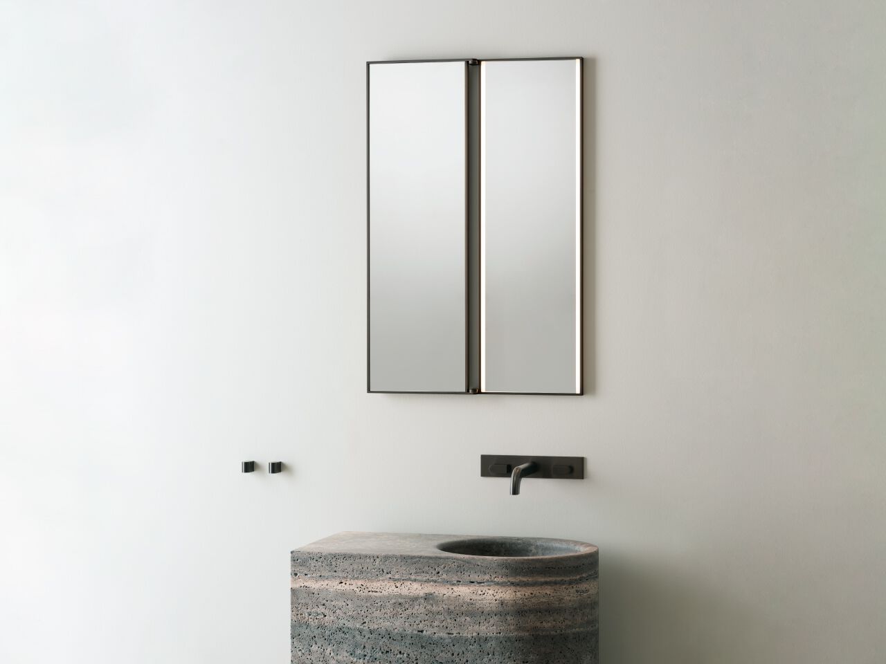 Прямоугольное травертиновое зеркало для ванной комнаты CEADESIGN SIXTY-аксессуары ARCH-00089387 - Вид №3