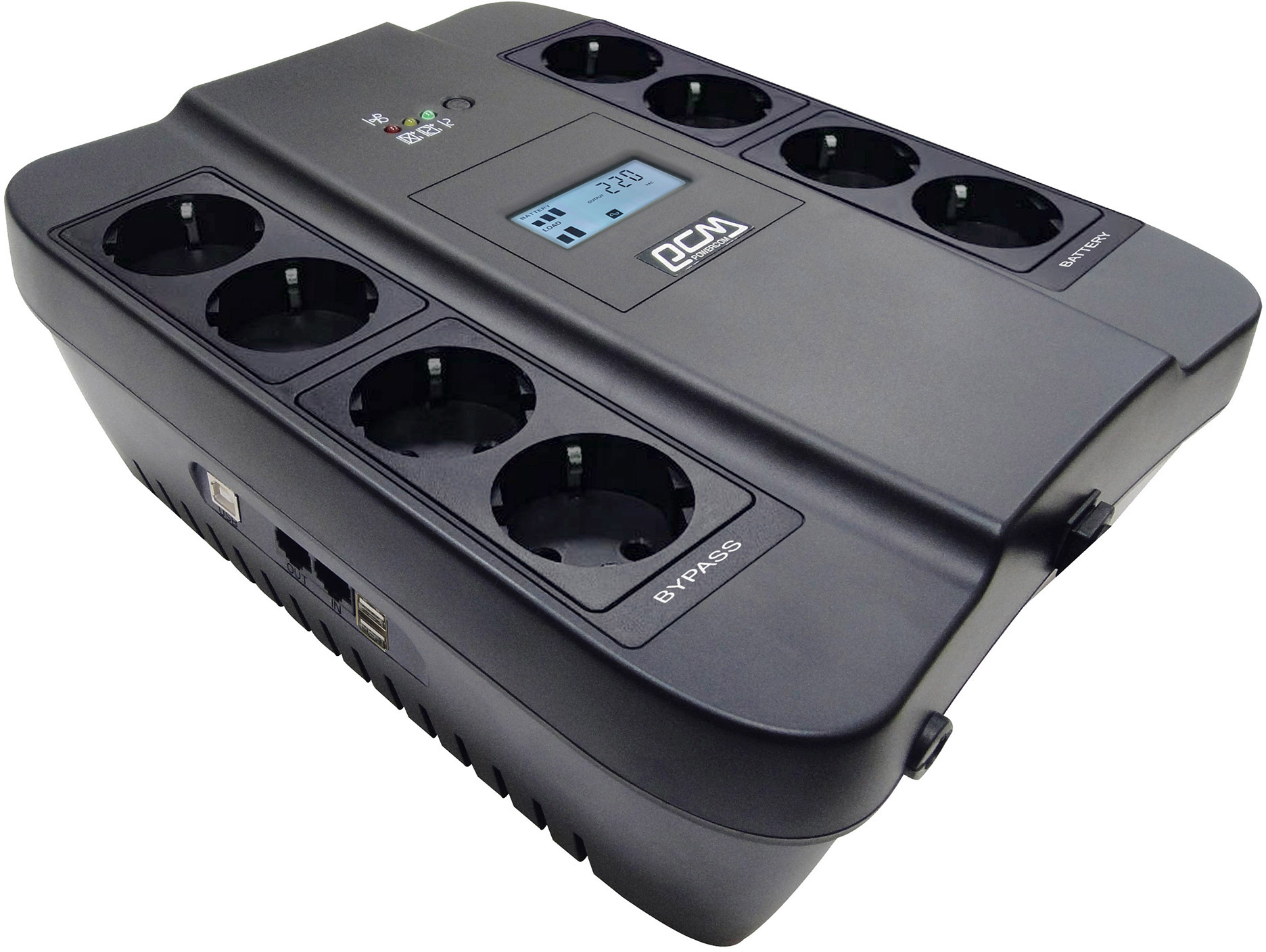 90322625 Источник бесперебойного питания SPD-900U LCD USB 900VA/540W черный STLM-0183957 POWERCOM