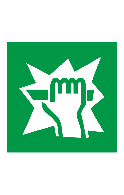 68635 Знак "Для доступа вскрыть здесь"  Эвакуационные знаки размер 100 х 100 мм Спецодежда 