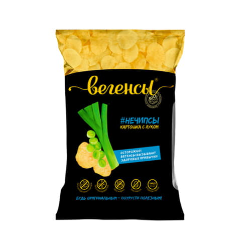 Картофель сушёный Нечипсы с луком Вегенсы 45 г Santreyd 13544
